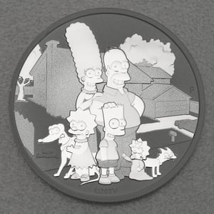 Silbermünze 1oz "Simpson Familie" 2021 The Simpsons diff. (Tuvalu) - Hauptansicht