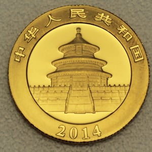 Goldmünze 1/4oz "Panda" 2014 (China) - Miniaturansicht 2