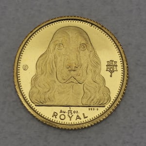 Goldmünze 1/25oz "Cocker Spaniel" 1992 Dogs (Gibraltar) - Hauptansicht
