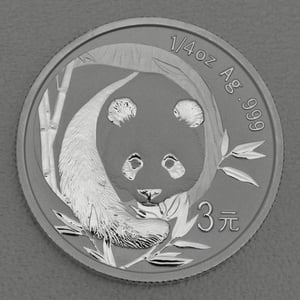Silbermünze 1/4oz "Panda" 2007 verschiedene Motive 25 Jahre Panda Jubiläum (China) - Miniaturansicht 17