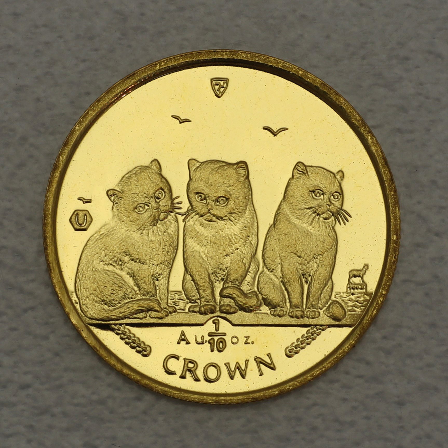 Goldmünze 1/10oz "Exotic Shorthair Kittens" 2006 Cats (Isle of Man) - Hauptansicht