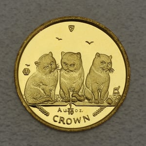 Goldmünze 1/10oz "Exotic Shorthair Kittens" 2006 Cats (Isle of Man) - Miniaturansicht 1