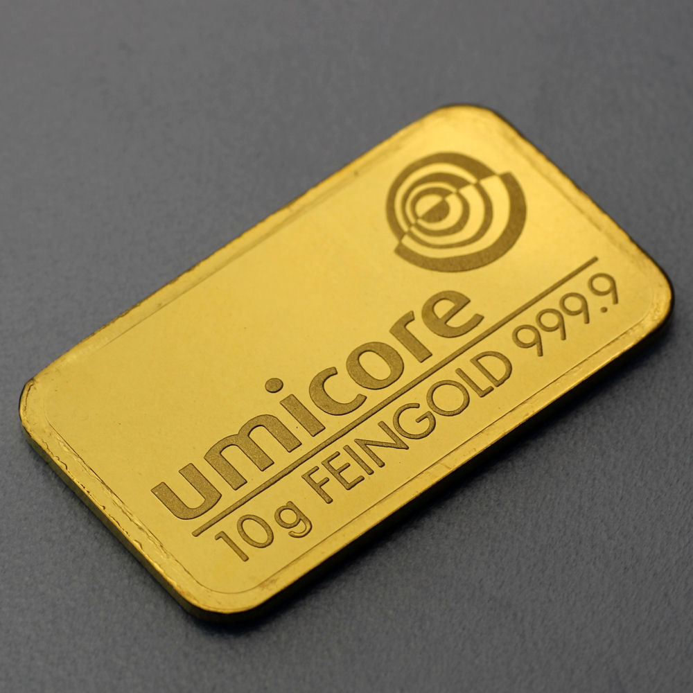 Goldbarren 10g UMICORE Resale - Detailansicht 1