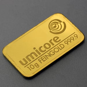 Goldbarren 10g UMICORE Resale - Miniaturansicht 2