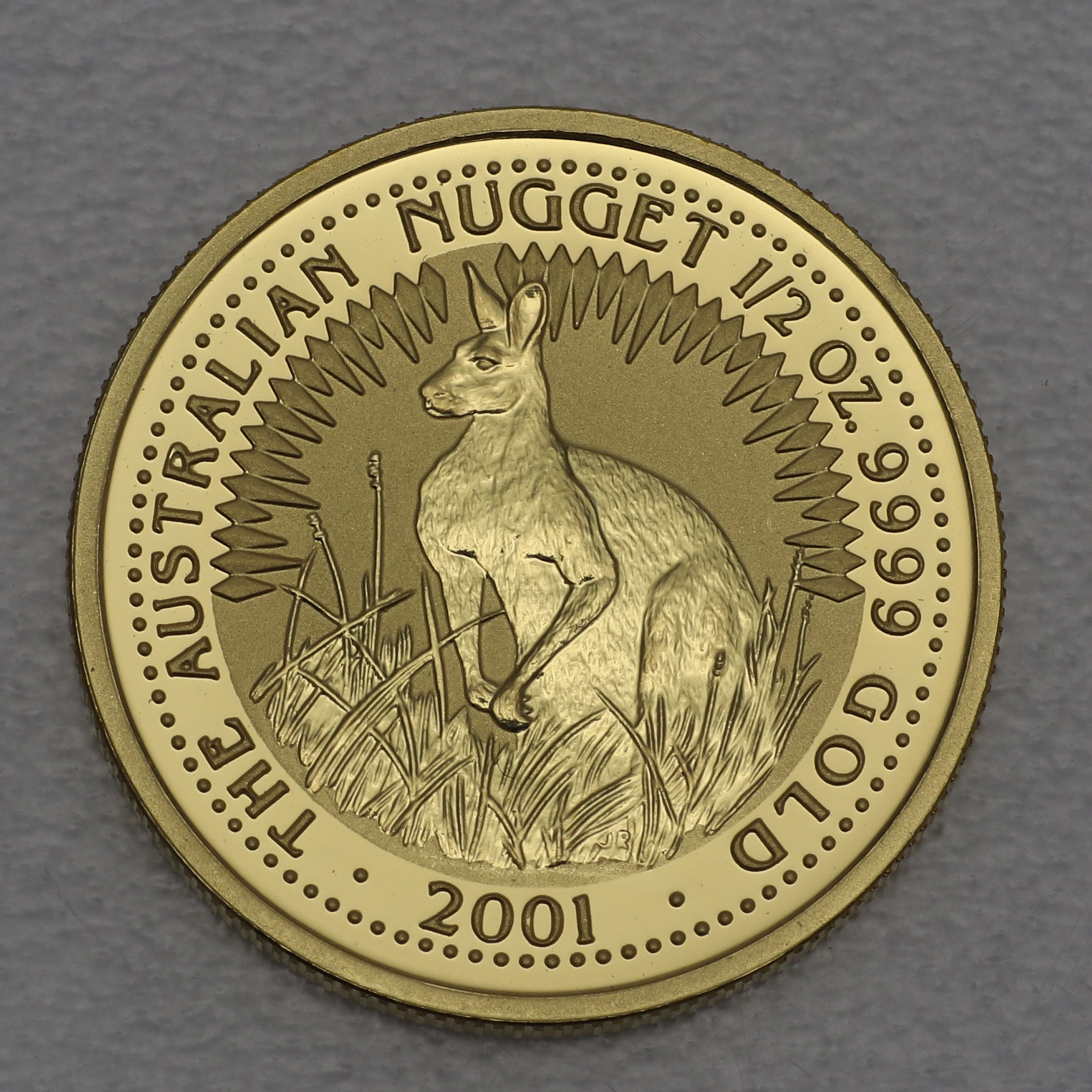 Goldmünze 1/2oz "Känguru" 2001 Australian Nugget (Australien) - Hauptansicht