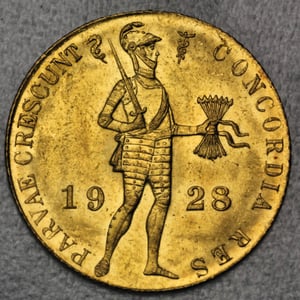 Goldmünze "1 Dukat" (Niederlande) - Hauptansicht