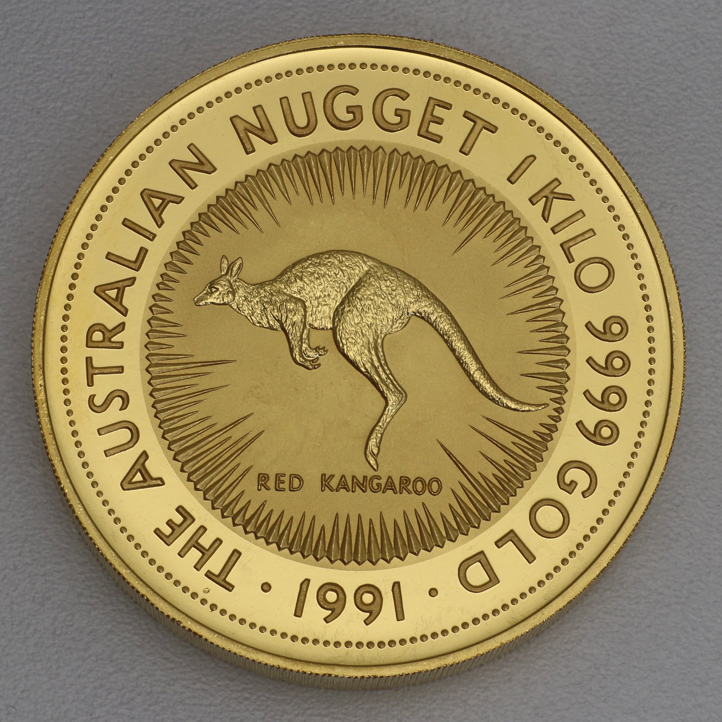Goldmünze 1kg "Känguru" 1991 Australian Nugget (Australien) - Hauptansicht