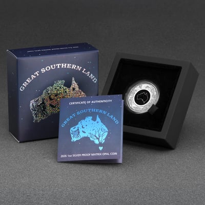Silbermünze 1oz "Matrix-Opal" 2026 (PP) Great Southern Land – Nocturnal (Australien) - Miniaturansicht 5