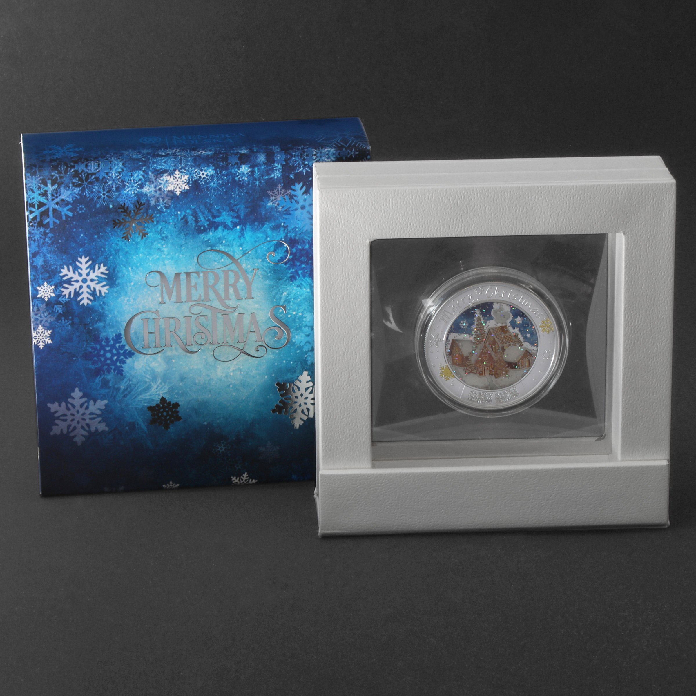 Silbermünze 1oz "Merry Christmas" 2021 (PP/koloriert) (Niue) - Detailansicht 2