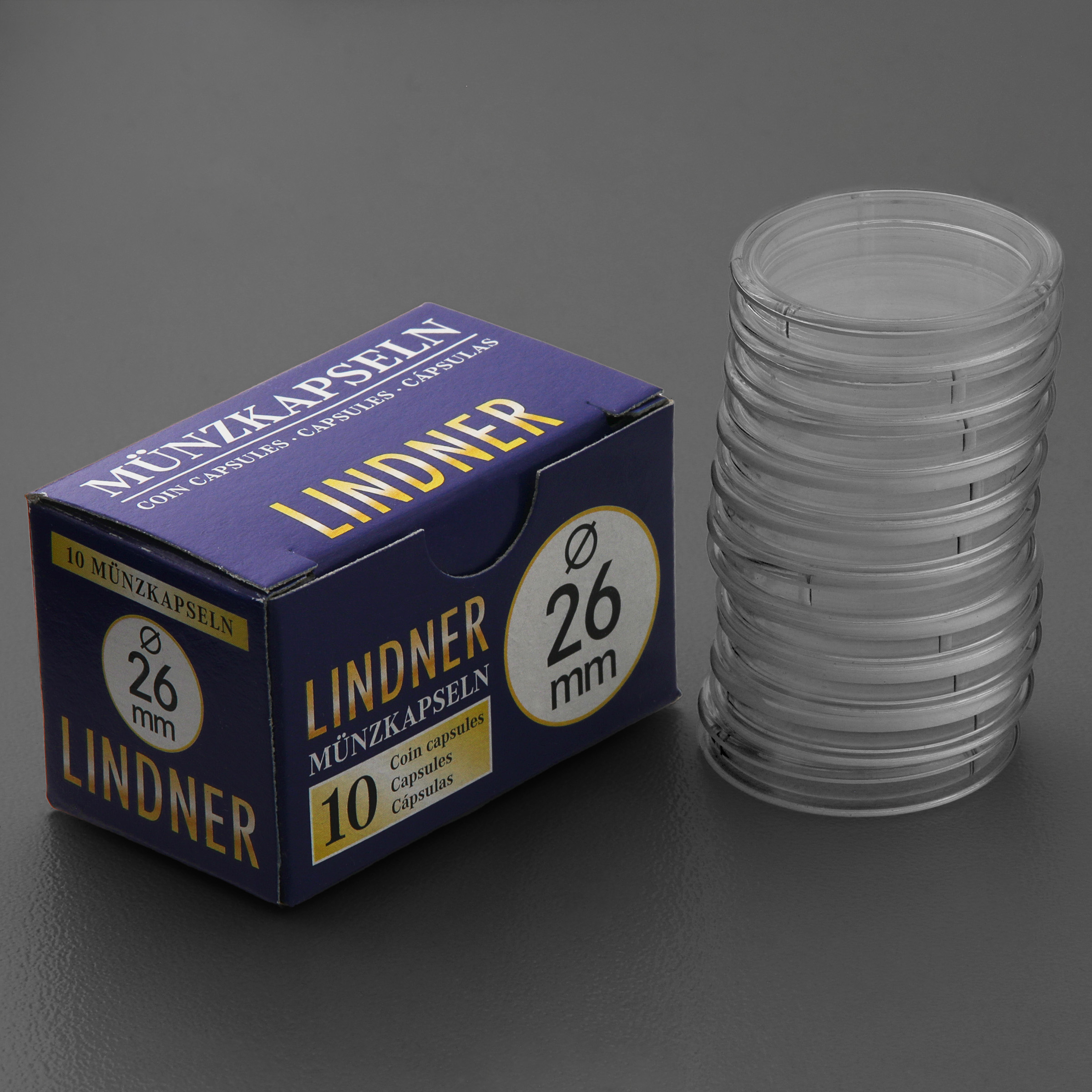 Münzkapseln 26mm 10er-Packung - Hauptansicht