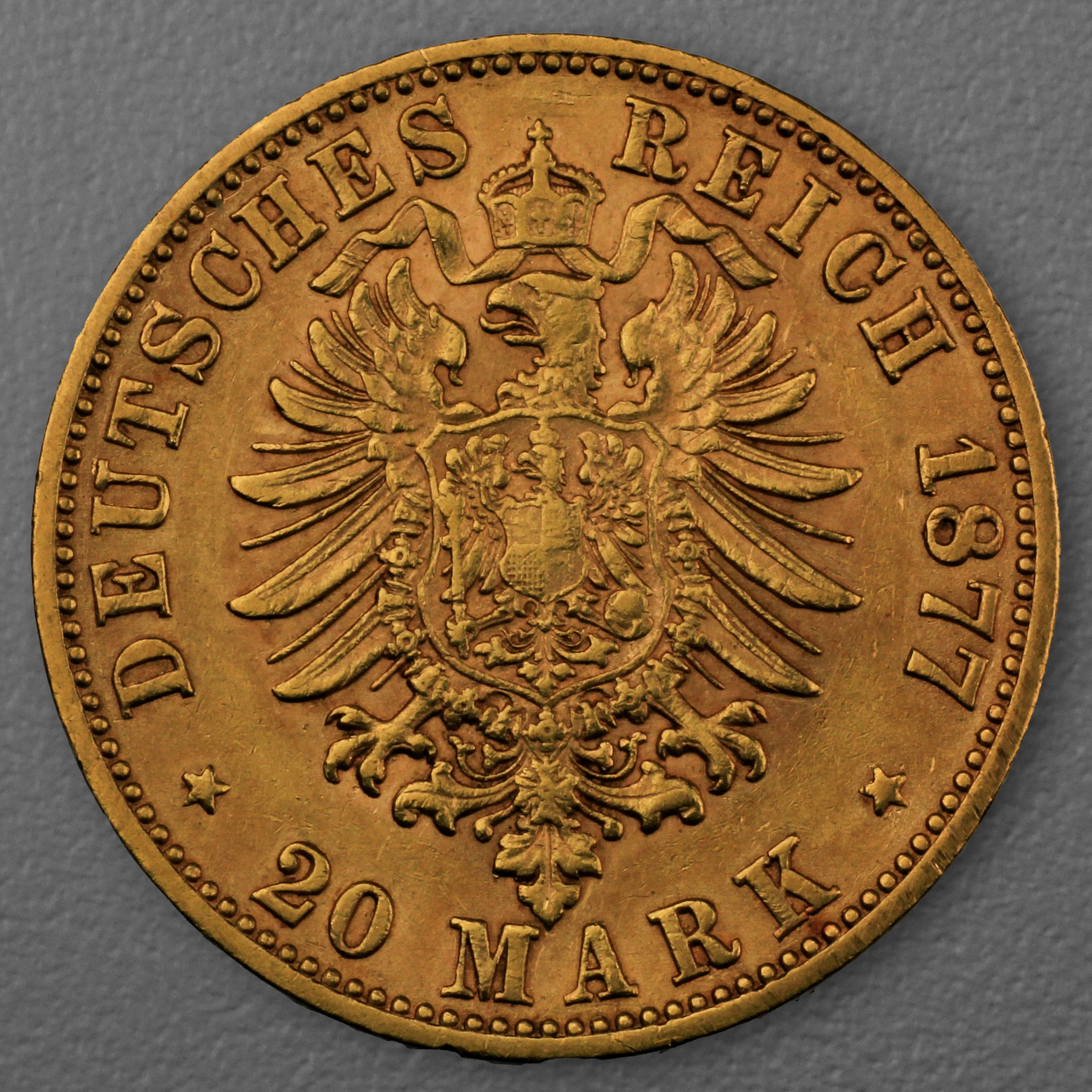 Goldmünze 20 Mark "Wilhelm I." 1877-A J.246 (Preußen) - Detailansicht 1