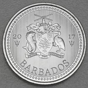 Silbermünze 1oz "Trident / Dreizack" 2017 (Barbados) - Miniaturansicht 2
