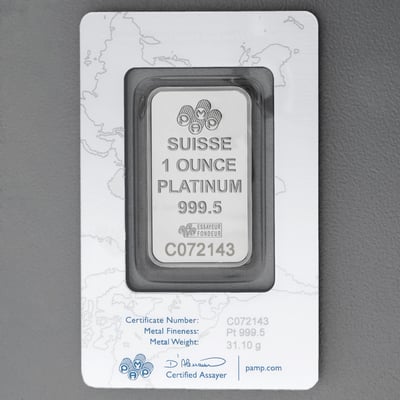 Platinbarren 1oz "Fortuna" PAMP - Miniaturansicht 2