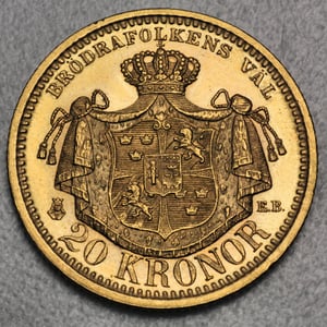 Goldmünze 20 Kronor "Oscar II" (Schweden) - Miniaturansicht 6