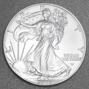 Silbermünze 1oz "American Eagle" aktueller Jahrgang diff. (USA) - Miniaturansicht 2