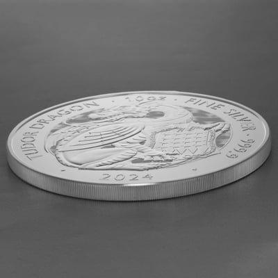 Silbermünze 10oz "Tudor Dragon" 2024 Royal Tudor Beasts (Großbritannien) - Miniaturansicht 3