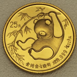 Goldmünze 1/4oz "Panda" 1985 (China) - Hauptansicht