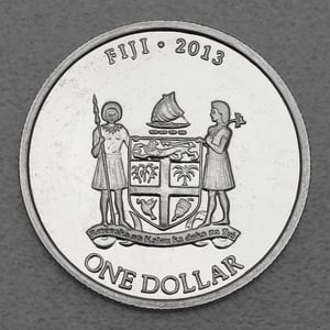 Silbermünze 1/2oz "Fiji Taku Schildkröte" 2013 (Fidschi) - Miniaturansicht 2