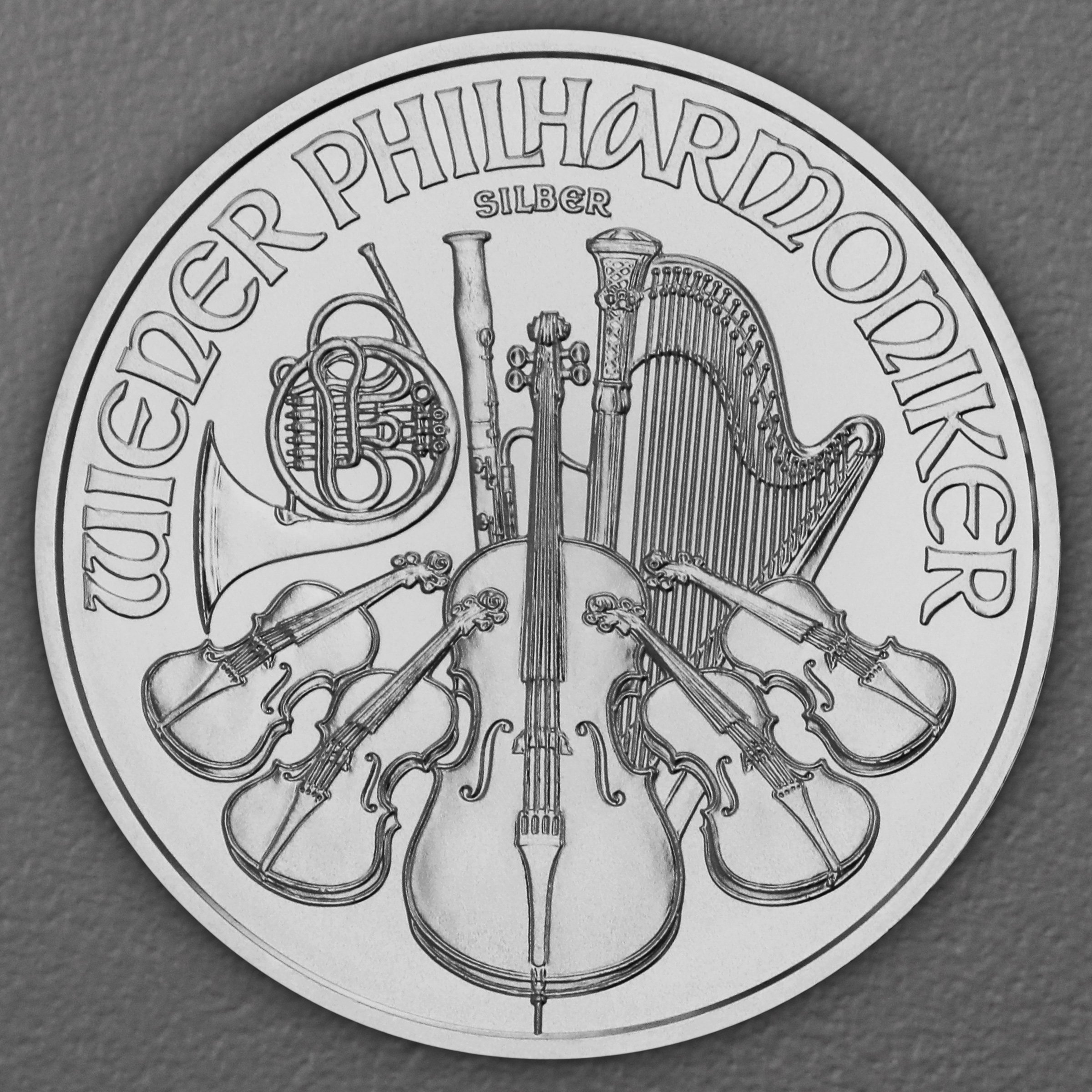 Silbermünze 20 x 1oz "Wiener Philharmoniker" aktueller Jahrgang Tube (Österreich) - Detailansicht 1