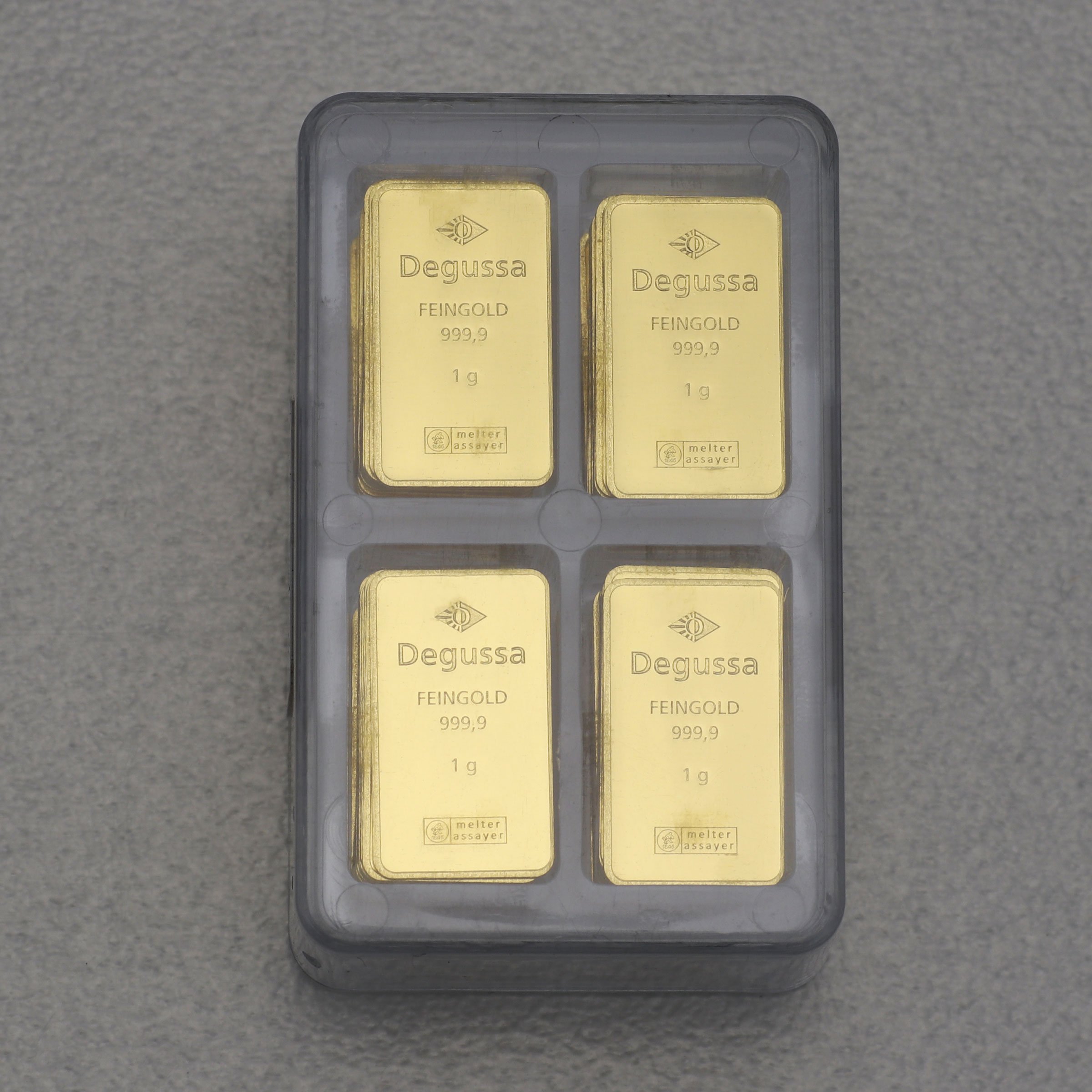 Goldbarren 20x 1g DEGUSSA Combicube - Detailansicht 2
