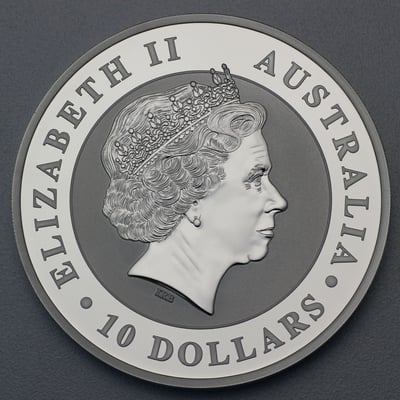 Silbermünze 10oz "Kookaburra" 2017 (Australien) - Miniaturansicht 2