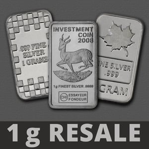 Silberbarren 1g (Resale) - Hauptansicht