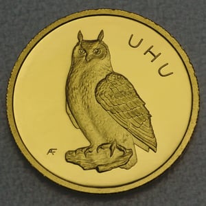 Goldmünze 20 Euro "Uhu" 2018 Heimische Vögel (Deutschland) - Hauptansicht