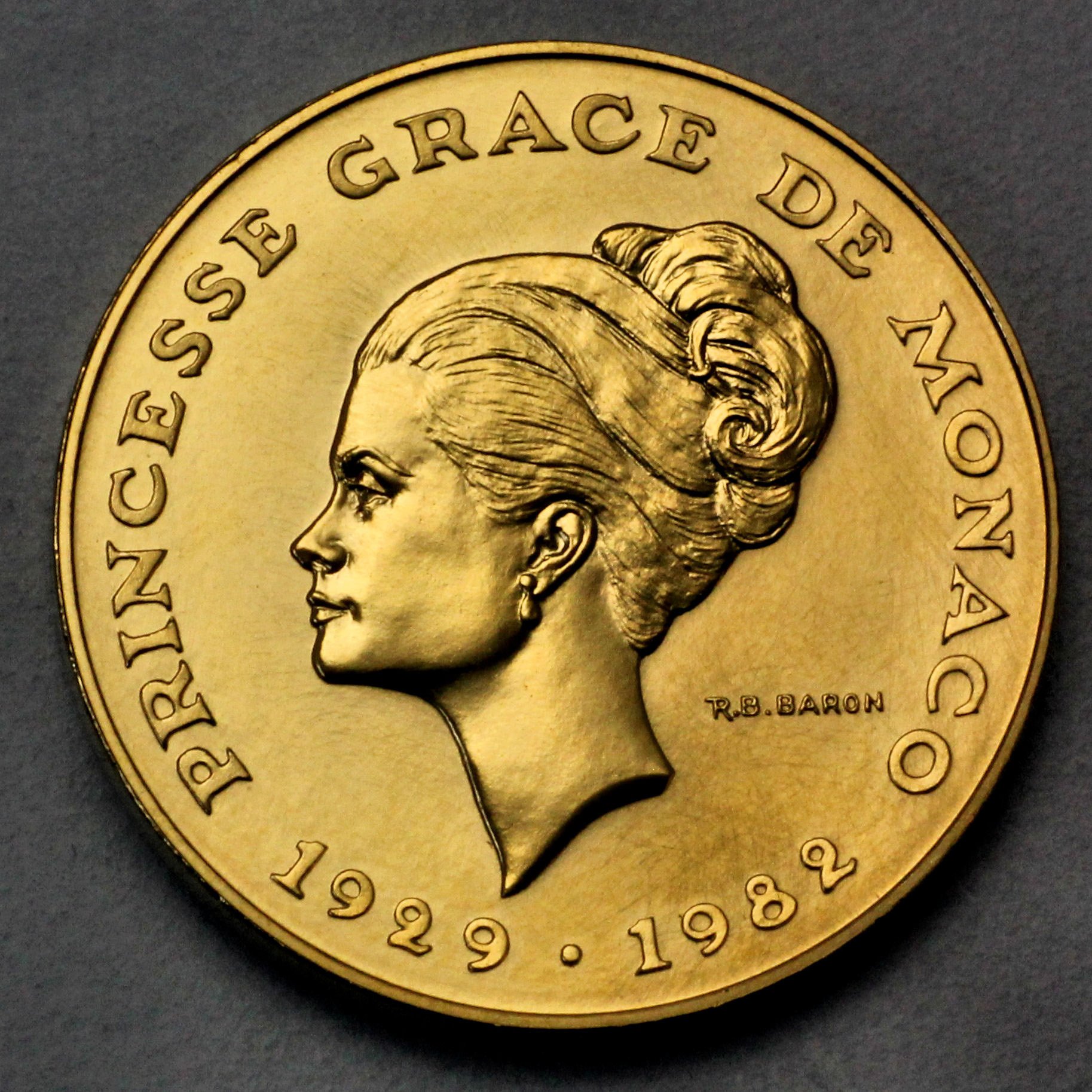 Goldmünze "10 Francs Grace Kelly 1982" (Monaco) - Hauptansicht