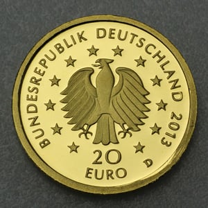Goldmünze 20 Euro "Kiefer" 2013 Deutscher Wald (Deutschland) - Miniaturansicht 2
