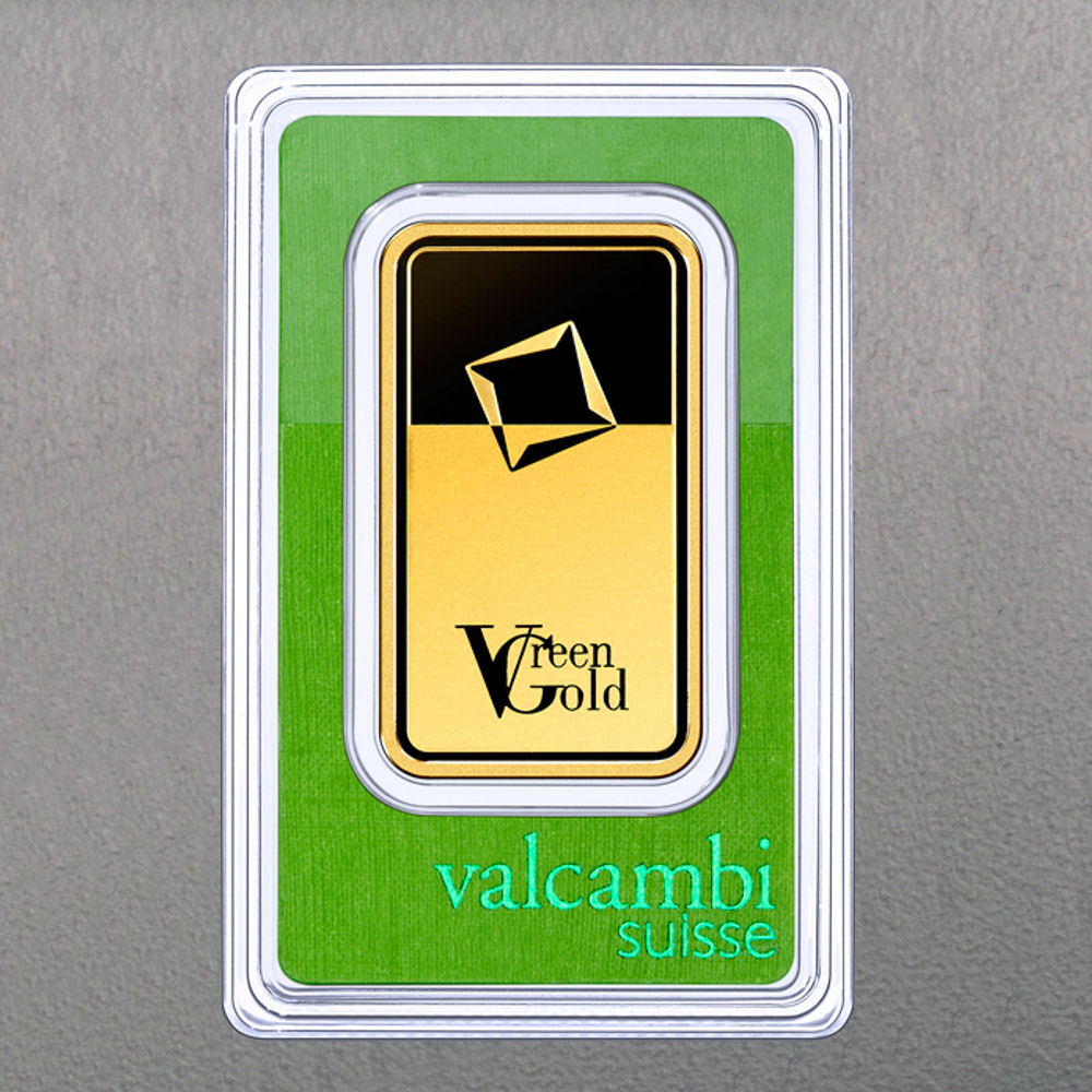 Goldbarren 100g "Green Gold" VALCAMBI (999,9 Au) - Detailansicht 1
