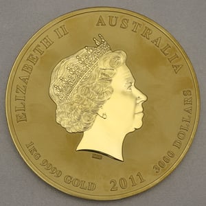 Goldmünze 1kg "Hase" 2011 Lunar II – Year of the Rabbit (Australien) - Miniaturansicht 2