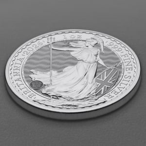 Silbermünze 1oz "Britannia" aktueller Jahrgang 19% (Großbritannien) - Miniaturansicht 3