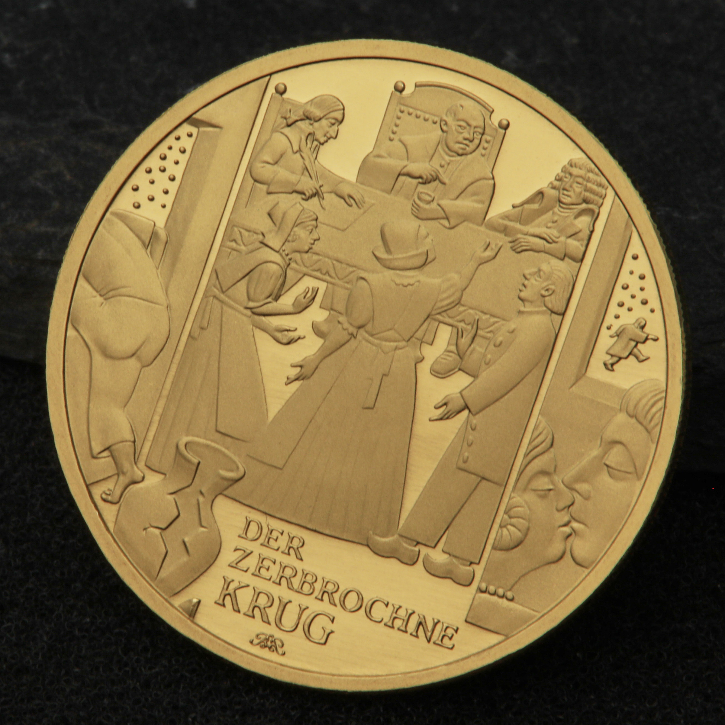 Goldmünze 100 Euro "Der zerbrochne Krug" 2024 Meisterwerke der deutschen Literatur (Deutschland) - Detailansicht 4
