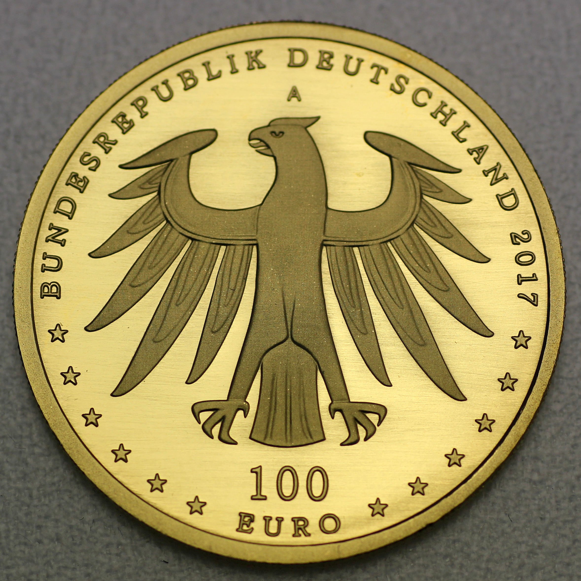 Goldmünze 100 Euro "Wittenberg" 2017 Unesco-Weltkulturerbe (Deutschland) - Detailansicht 1