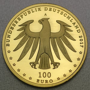 Goldmünze 100 Euro "Wittenberg" 2017 Unesco-Weltkulturerbe (Deutschland) - Miniaturansicht 2