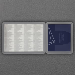 Silbertafel 16 x 1/4oz VALCAMBI "Skyline" CombiBar - Miniaturansicht 4