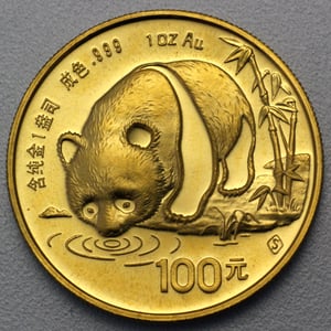 Goldmünze 1oz "Panda" 1987 (China) - Hauptansicht
