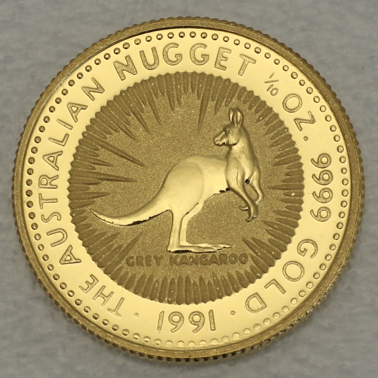 Goldmünze 1/10oz "Känguru" 1991 Australian Nugget (Australien) - Hauptansicht