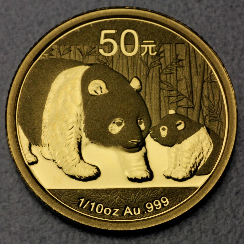 Goldmünze 1/10oz "Panda" 2011 (China) - Hauptansicht