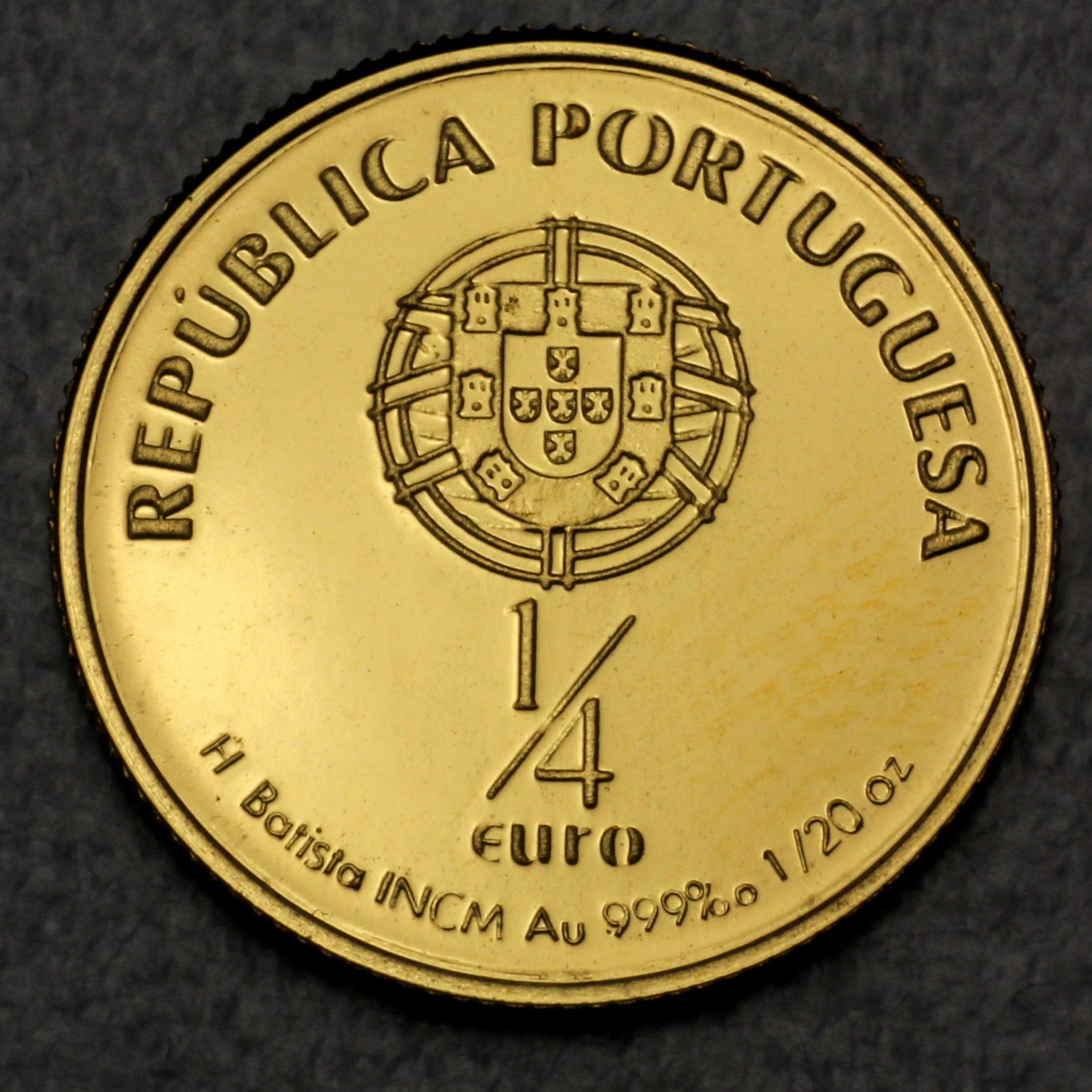 Goldmünze 0,25 Euro "Santo Antonio" 2007 (Portugal) - Detailansicht 1