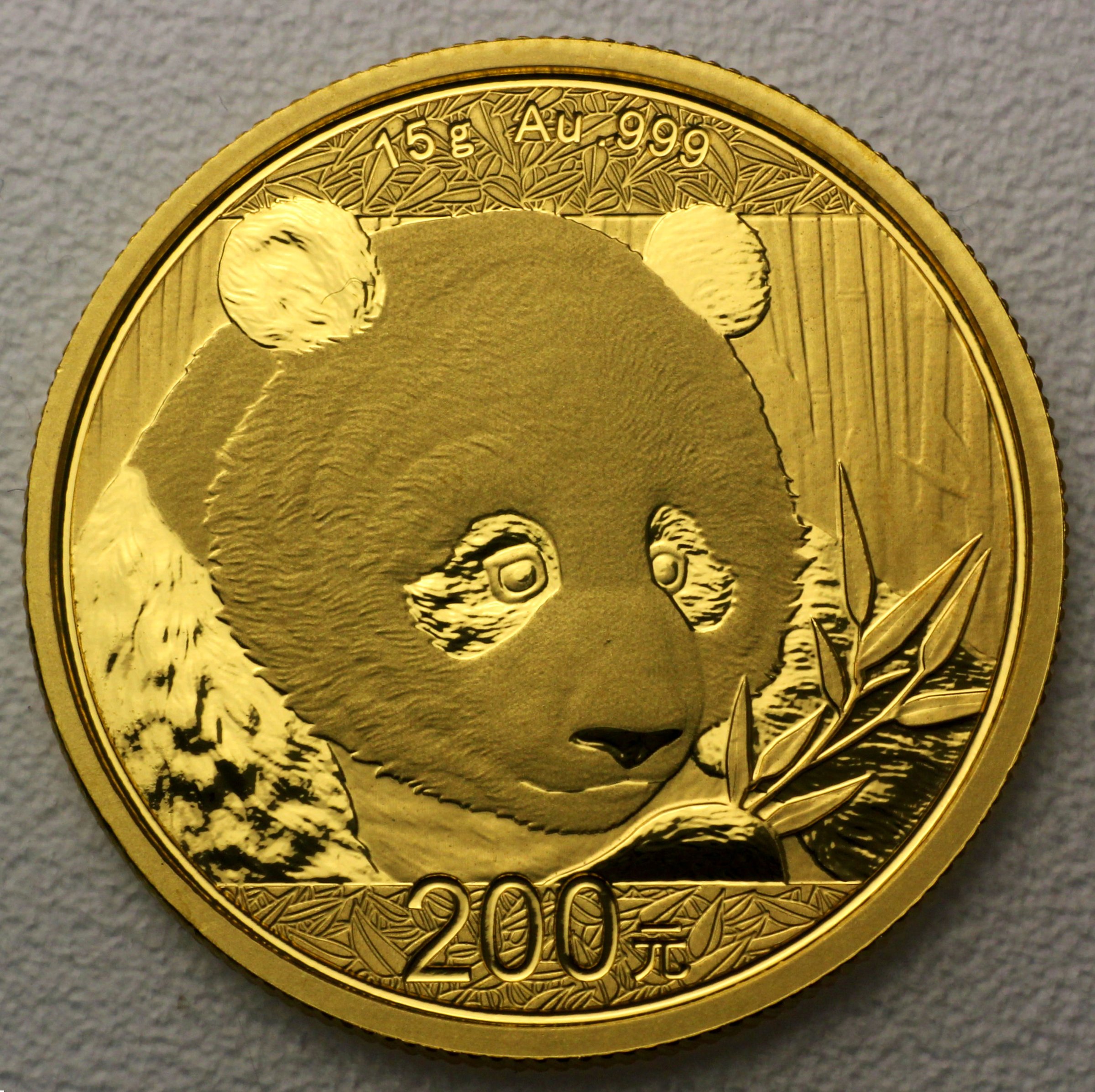 Goldmünze 15g "Panda" 2018 (China) - Hauptansicht
