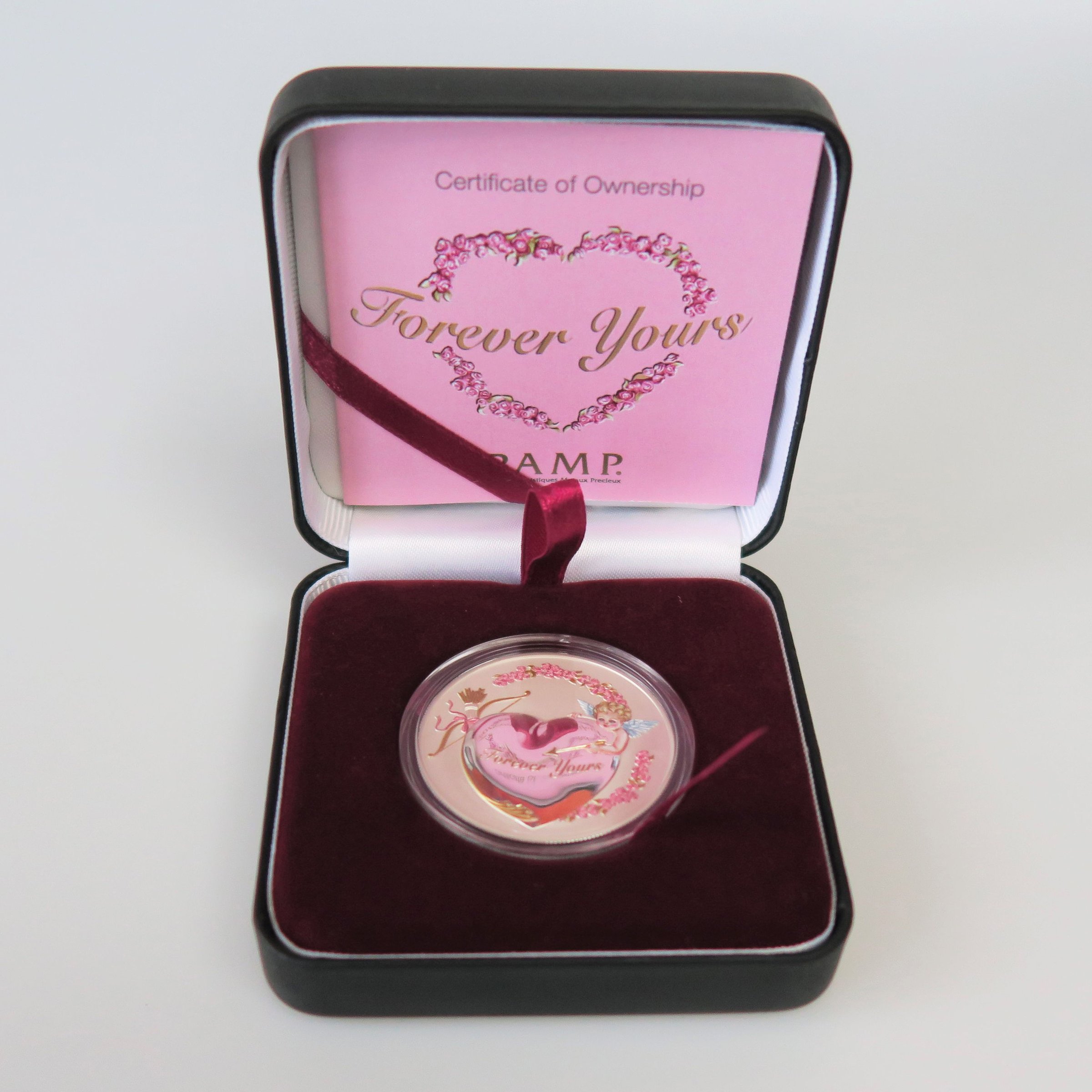 Silbermedaille 1oz "Forever Yours" PAMP - Detailansicht 3