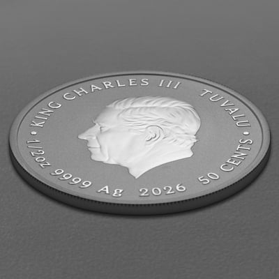 Silbermünze 1/2oz "Dune - House Atreides" 2026 (koloriert) (Tuvalu) - Miniaturansicht 4