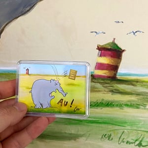 Goldbarren 1g "Ottifant - Au!" (Motivbox) - Miniaturansicht 2