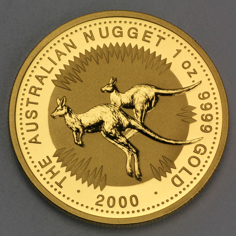 Goldmünze 1oz "Känguru" 2000 Australian Nugget (Australien) - Hauptansicht