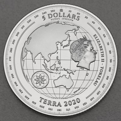 Silbermünze 1oz "Terra" 2020 (Tokelau) - Miniaturansicht 2