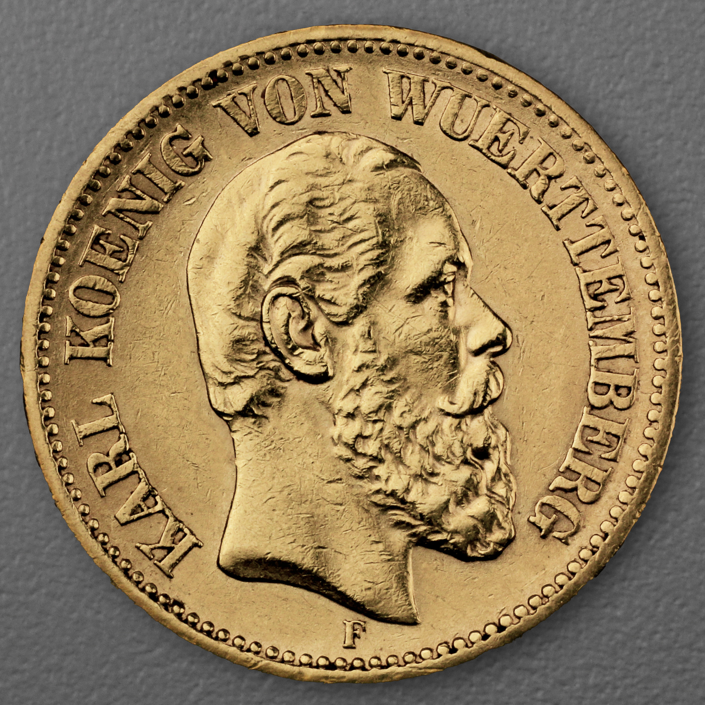 Goldmünze 20 Mark "Karl" 1876-F J.293 (Württemberg) - Hauptansicht