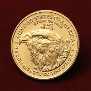 Goldmünze 1/10oz "American Eagle" 2024 (USA) - Miniaturansicht 5