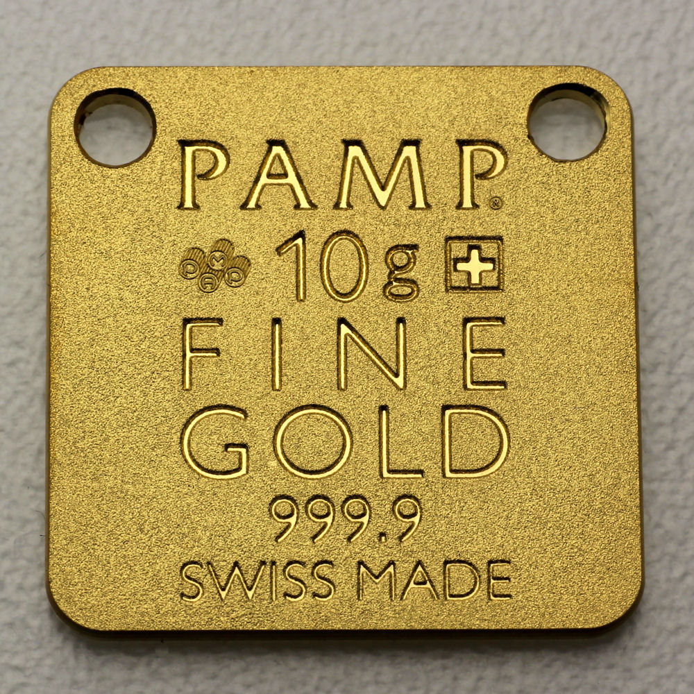 Gold-Schmuckbarren 10g "Bear/Bär" PAMP - Detailansicht 1