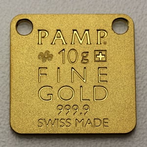 Gold-Schmuckbarren 10g "Bear/Bär" PAMP - Miniaturansicht 2